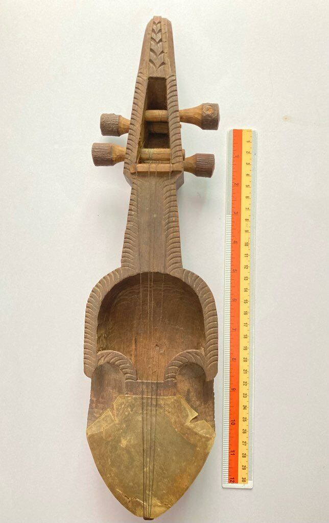 Wooden Nepali Treasure SARANGI Native Folk Traditional Musical Instrument 15\