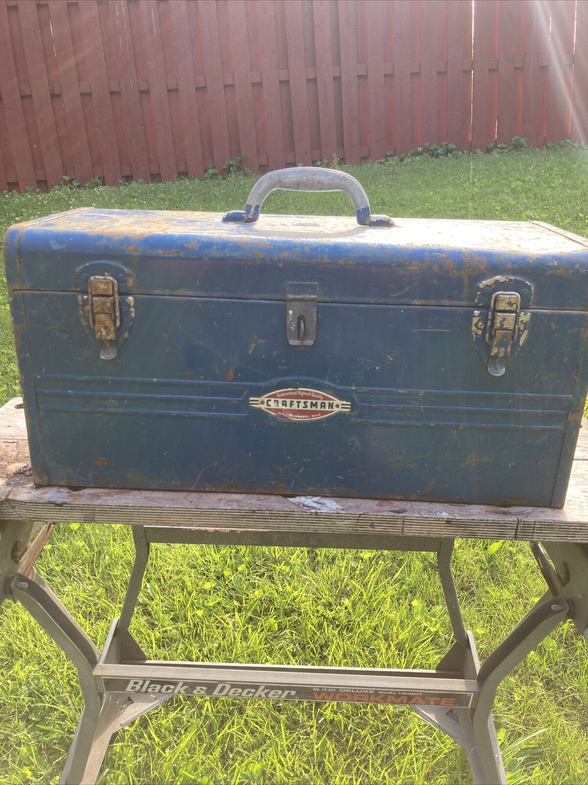 Vintage Craftsman Toolbox Blue