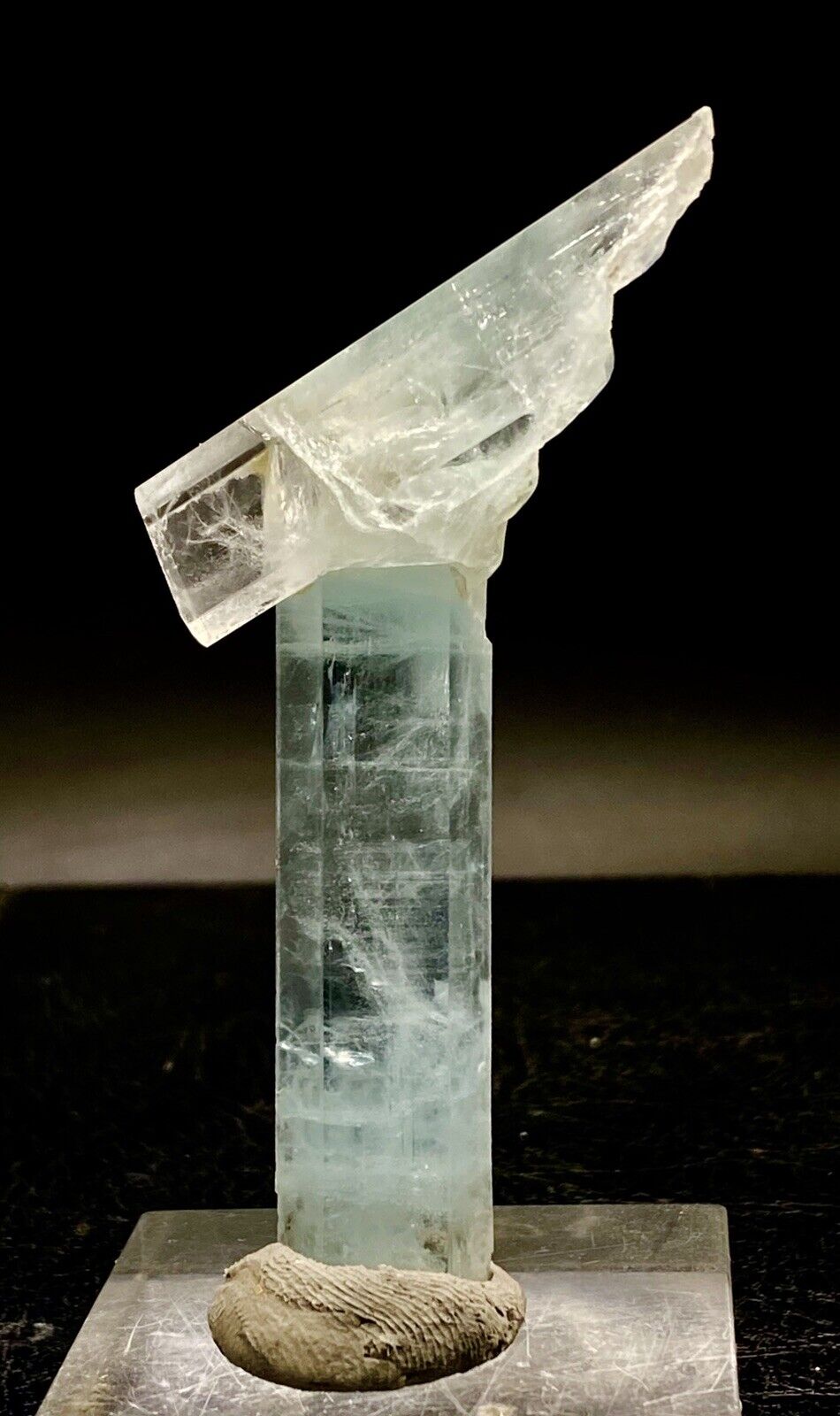 169 cts WOW Amazing Shape Aquamarine Twin Crystal With Little Feldspar @skardu