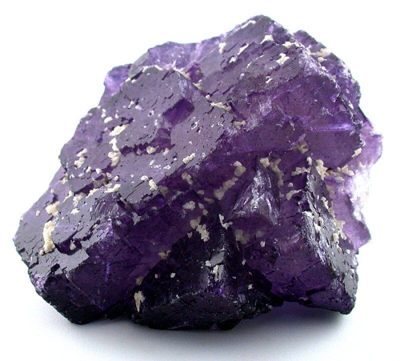 One Pound 4.7 Ounce Mexican Purple Fluorite Crystal Cluster Specimen MFS1-11723