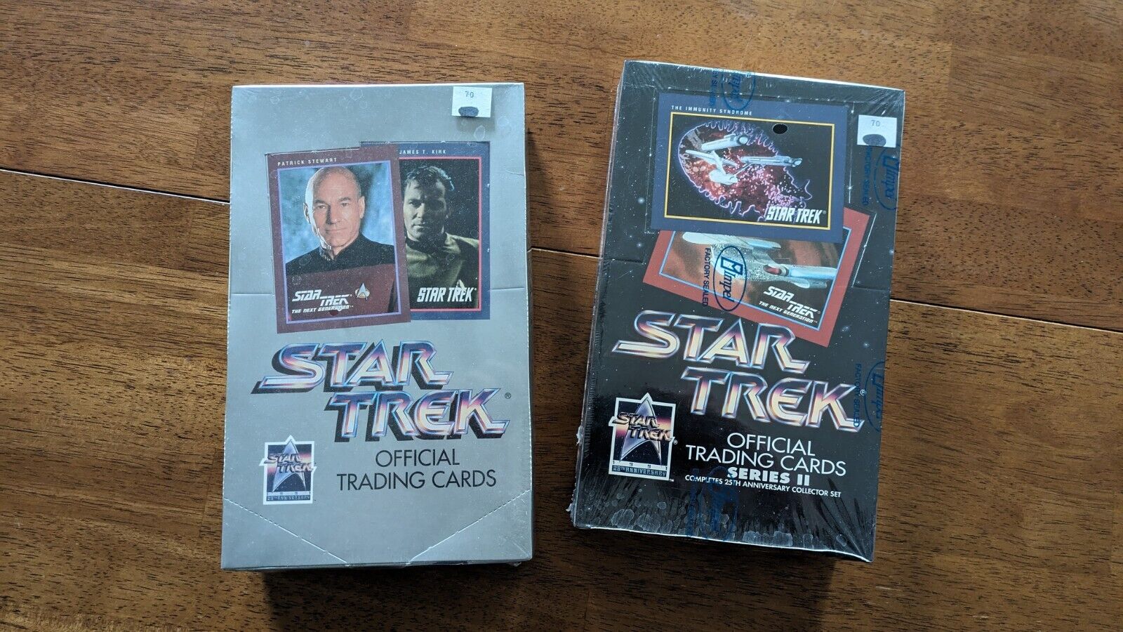 Vintage Star Trek Trading Cards Factory Sealed Box 1991 Series 1 AND Series 2