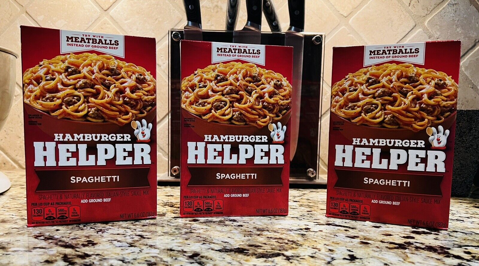 Hamburger Helper Spaghetti 6.6Oz Box Pack of 3 - Buy More & Save $$$