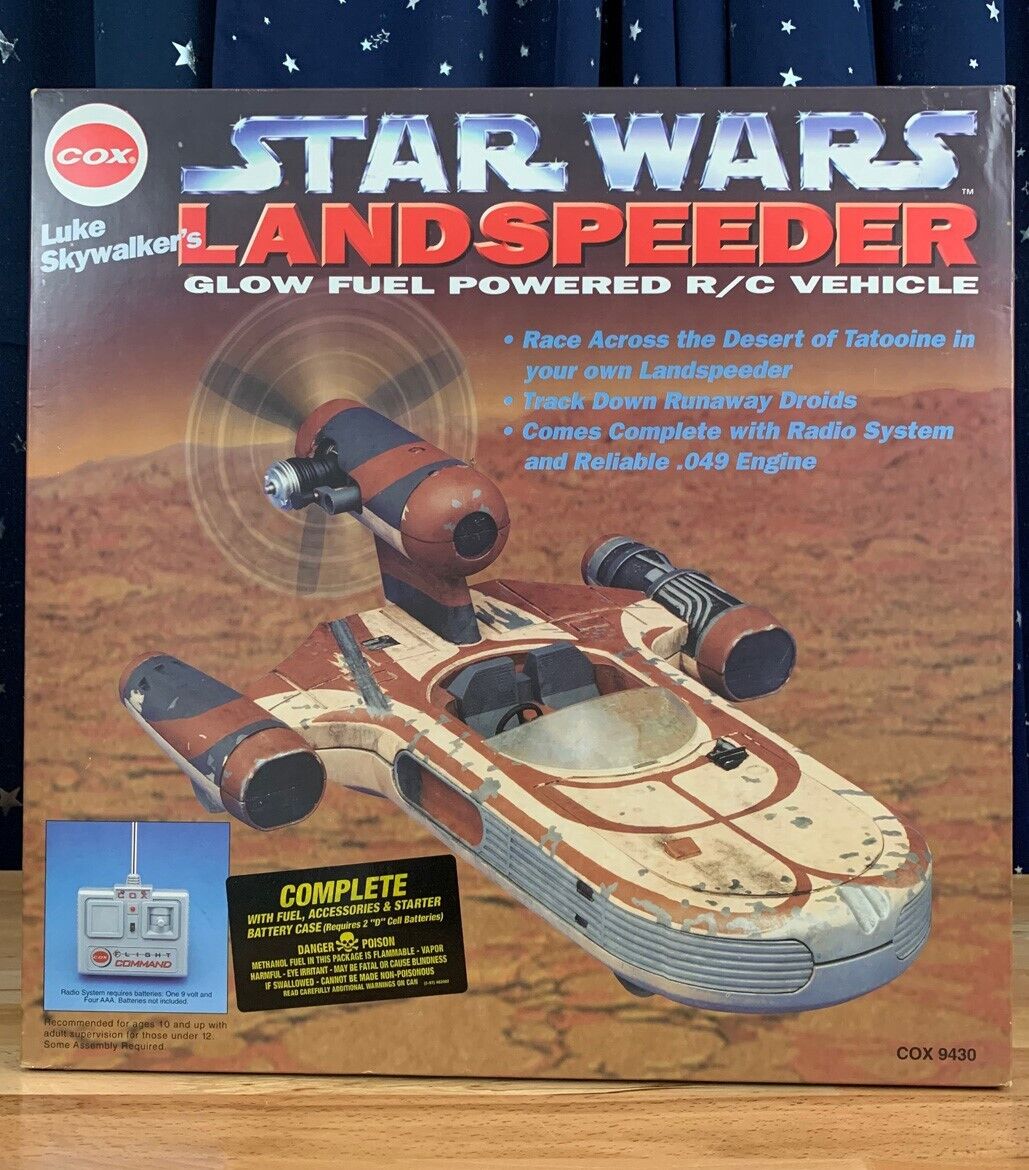 COX STAR WARS LANDSPEEDER Glow Fuel Powered RC Vehicle Never Removed from Box