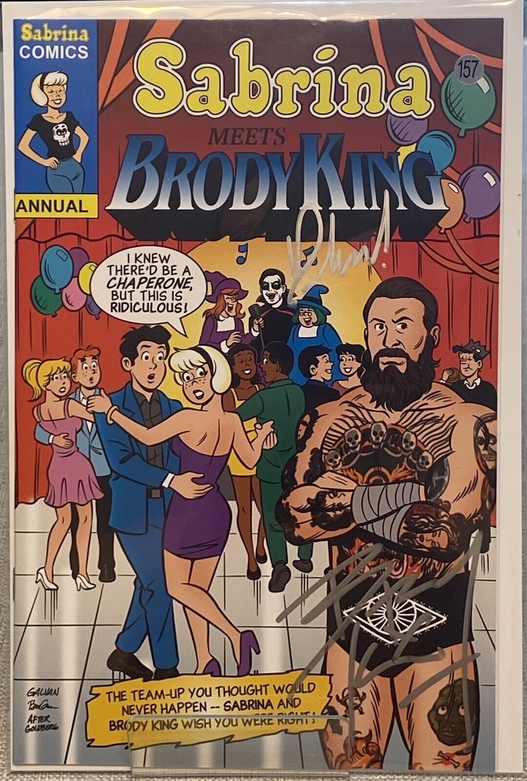 Sabrina Meets Brody King #1 2x SIGNED by King And Danhausen With COA