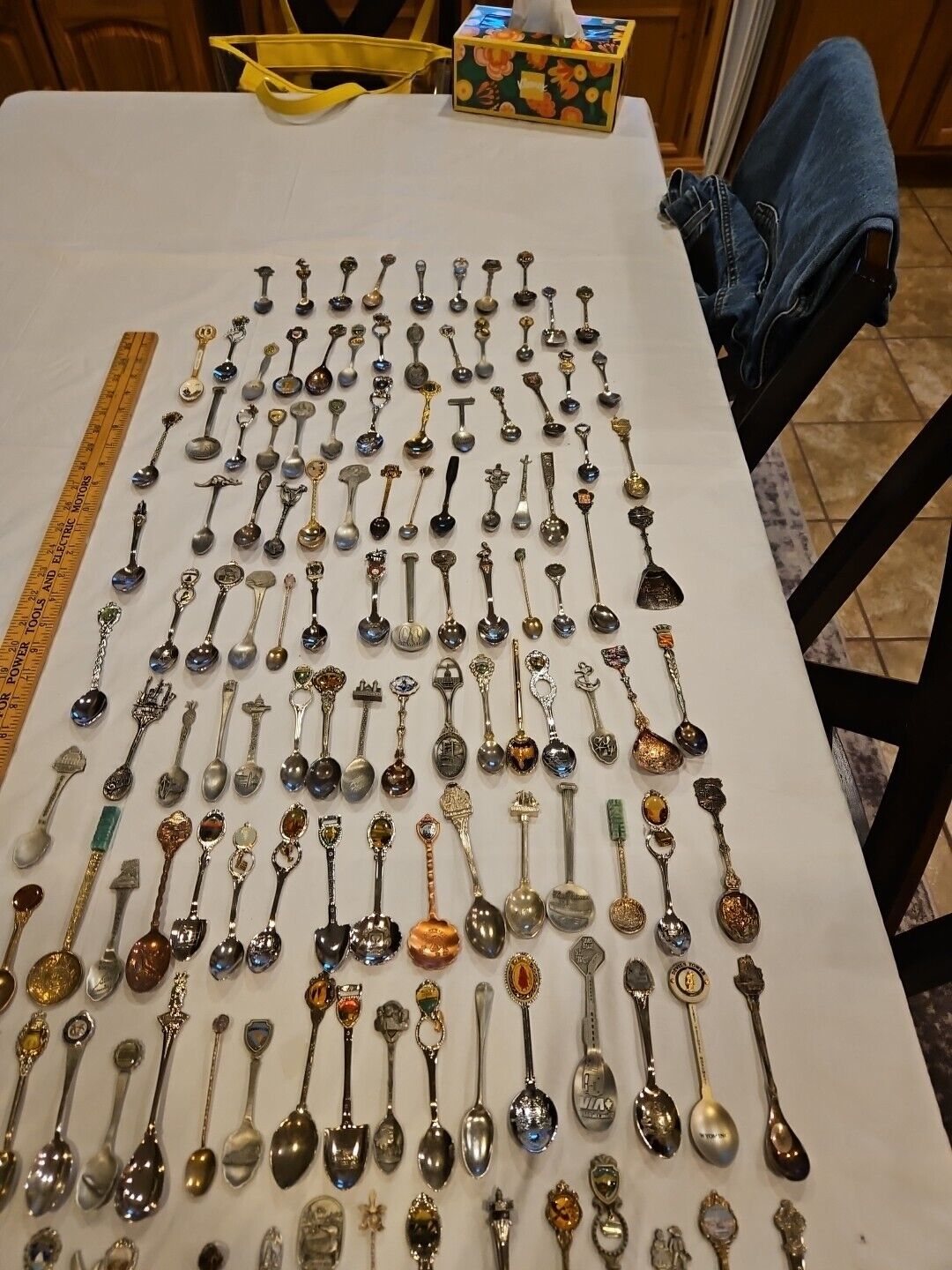 Large Lot Of Over 120 Vtg Collector’s Souvenir Spoons - Various Locations