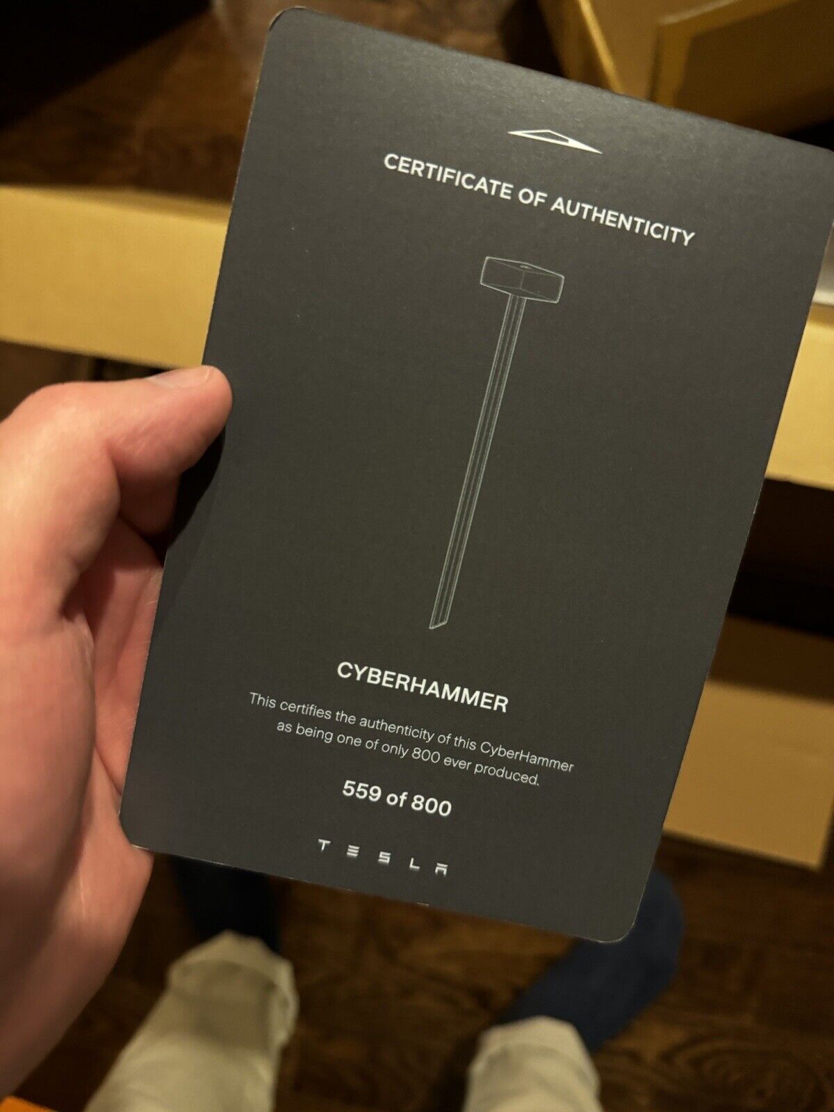 NEW Rare Tesla CYBERHAMMER Limited Edition of 800 Confirmed Elon Musk #559/800🔨