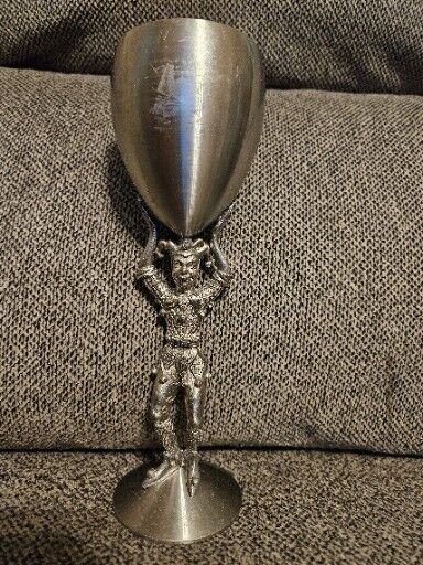 Royal Order Of Jesters, Pewter Goblet 8.75” T Renaissance Foundry Kitsch/Couture