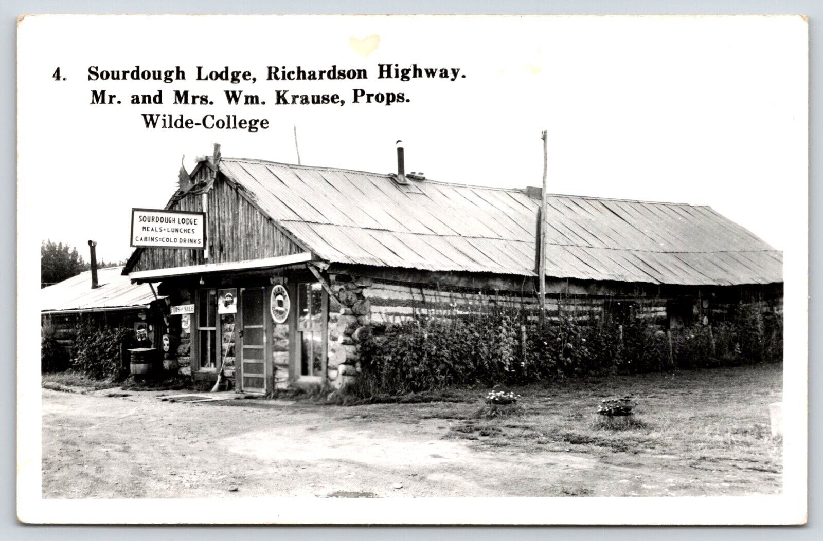 Idaho Sourdough Lodge RPPC Vintage Postcard