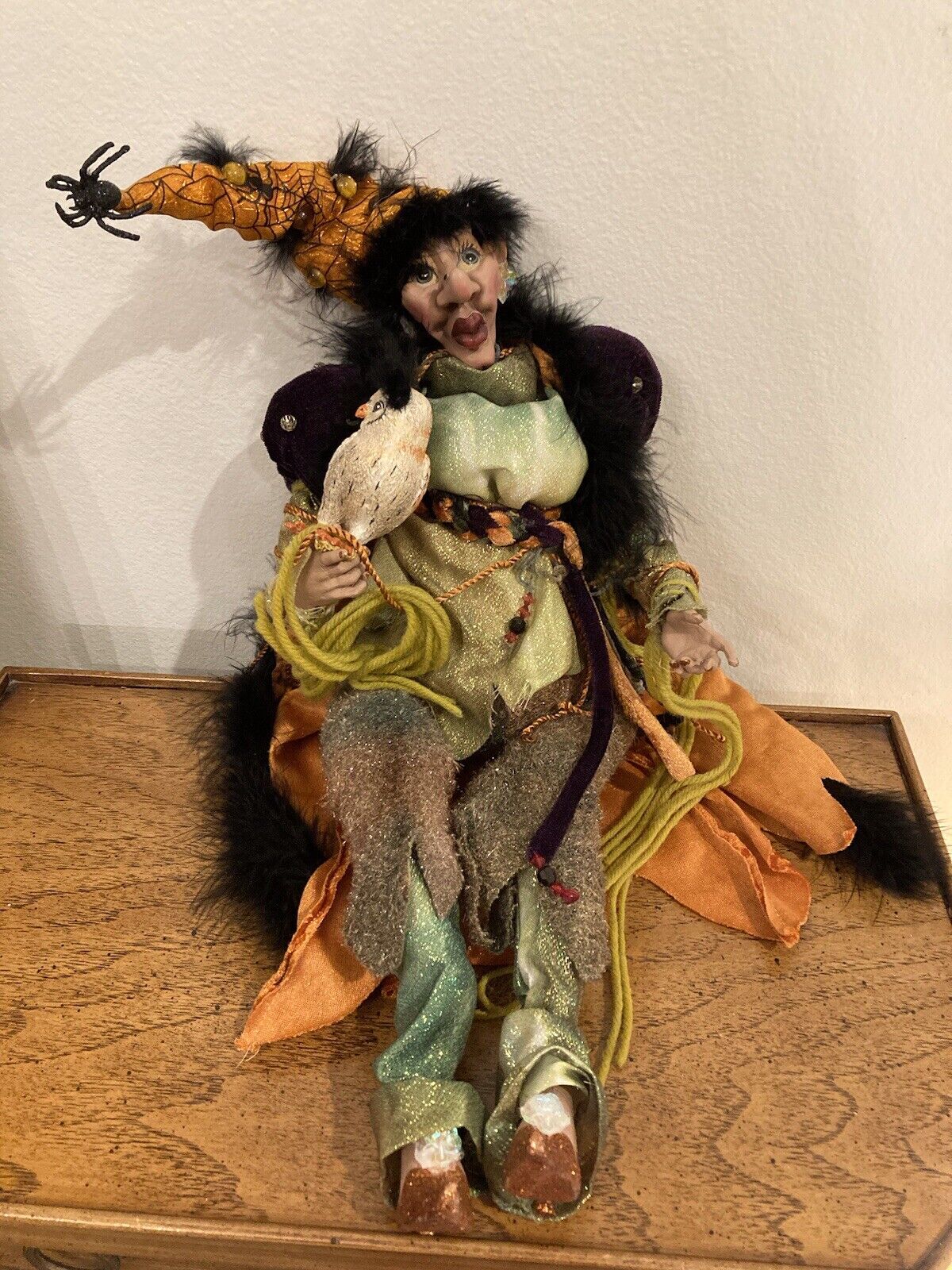 RARE MARK ROBERTS WITCH LARGE FIGURINE LIMITED EDITION W/BOX; Apprx. 21”+ Seated