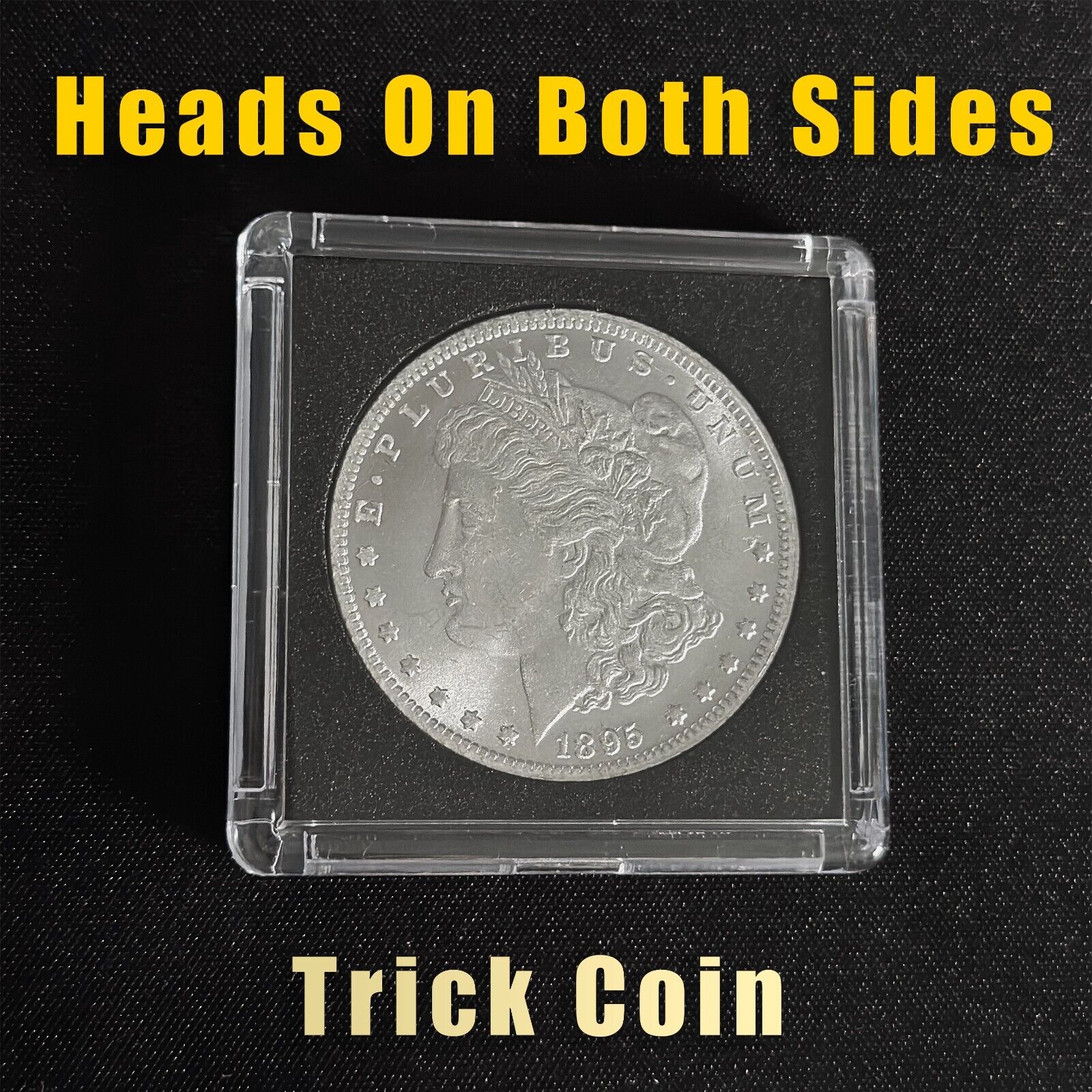 Morgan Dollar Double Heads Coin with Capsule