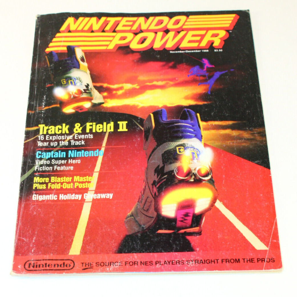 Nintendo Power # 3 Nov/Dec 1988 Track & Field II Blaster Master Complete Poster