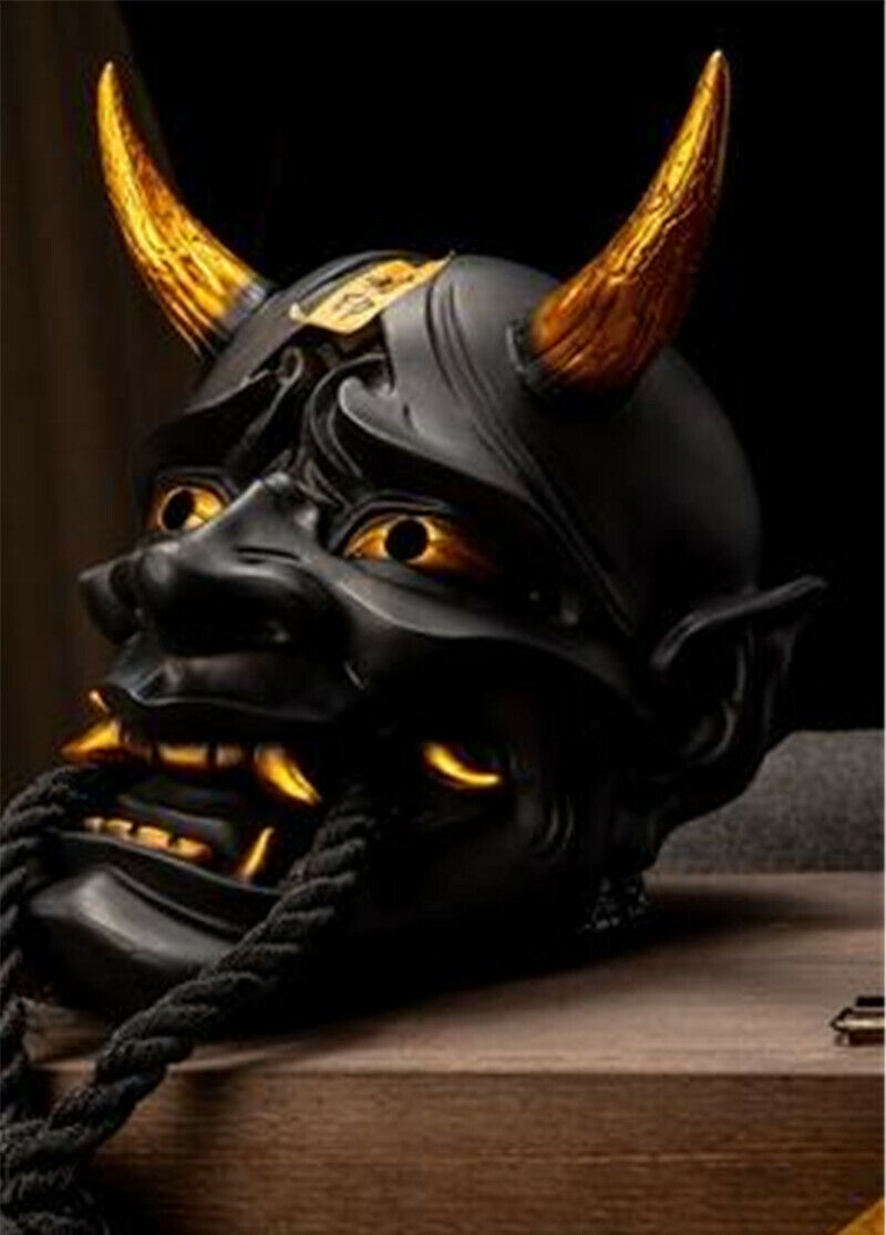 Japanese Buddhist Evil Oni Noh Hannya Cosplay Mask Resin Home Decor Collection