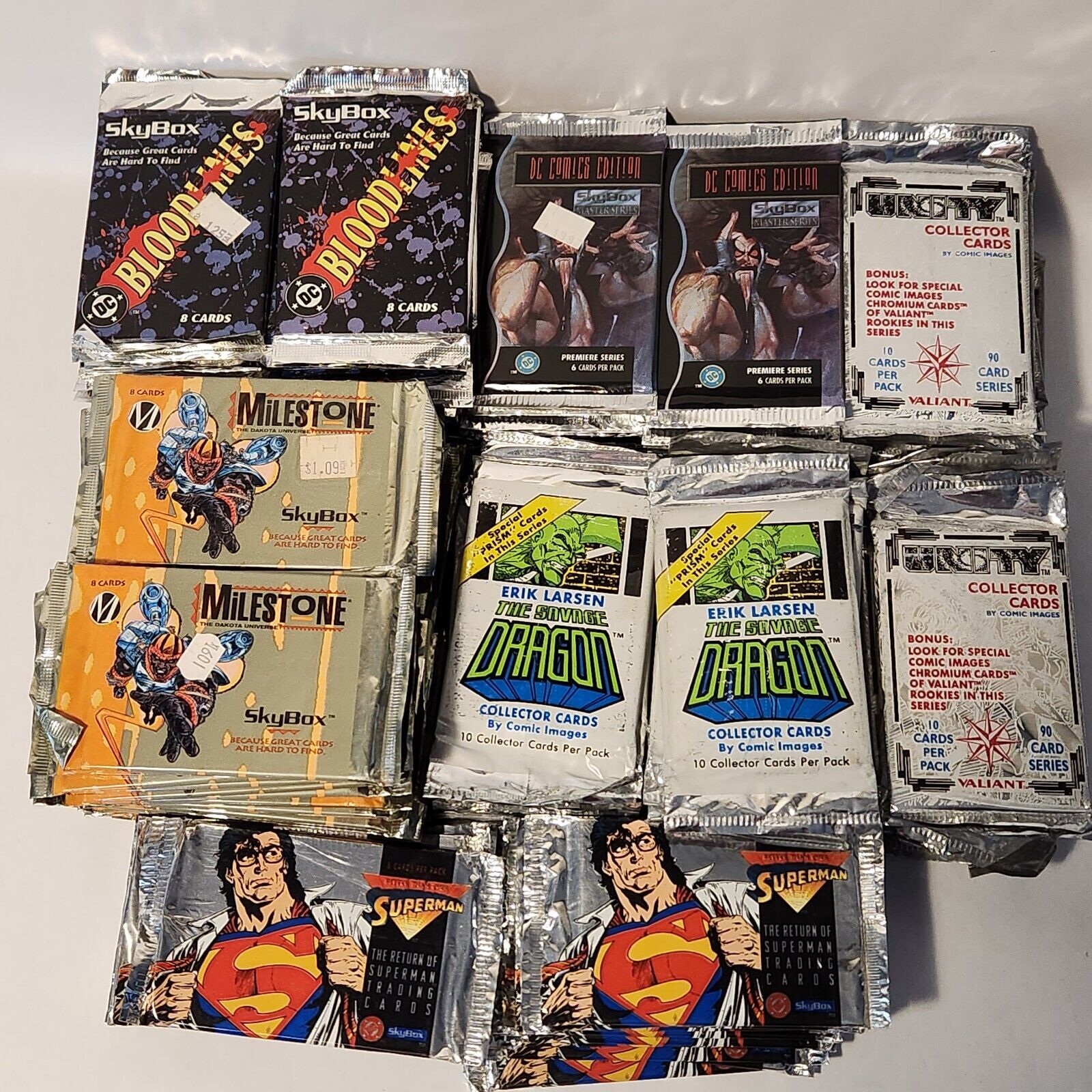 Vintage 1994 Skybox Master Series DC Comics Edition Card Packs Lot Superman 