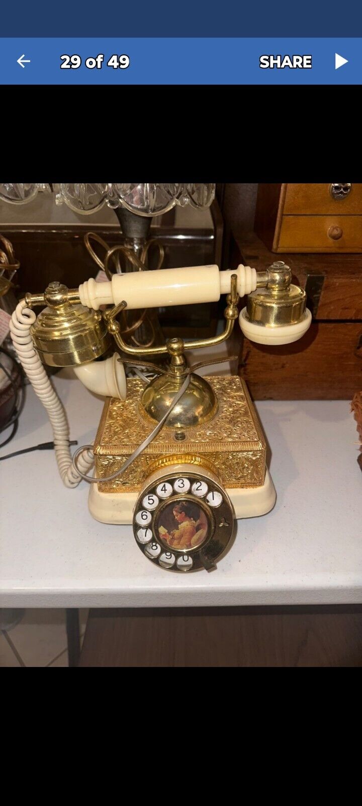 Vintage French Style Rotary Phone