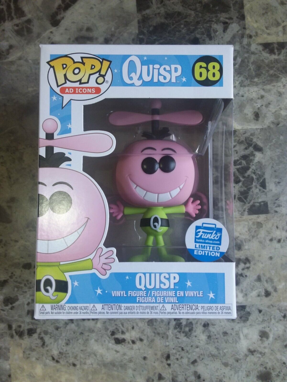 Funko Pop Ad Icons-Quisp-(Vaulted)damage comes with Quake for free