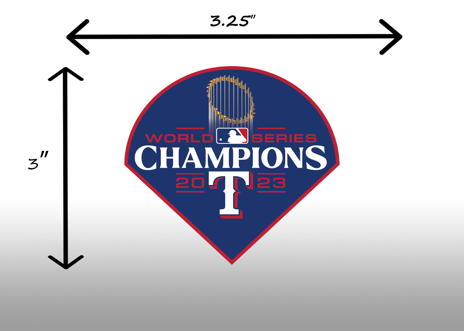Texas Rangers World Series Champions 2023 3.25\