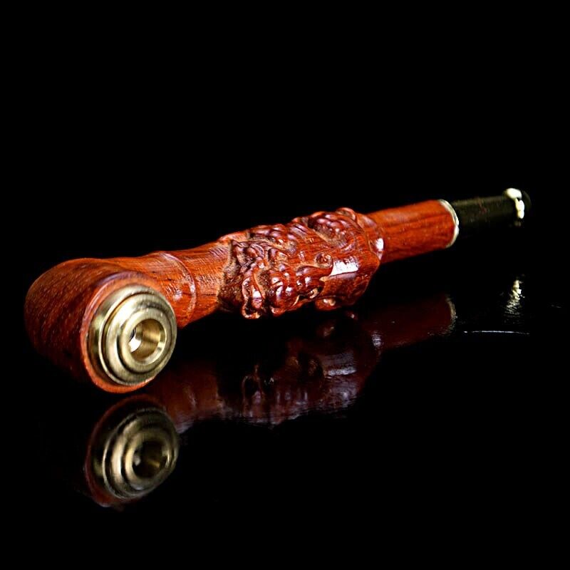 1pcs Red Sandalwood Durable Wooden Wood Tobacco Smoking Cigarettes Cigar Pipe