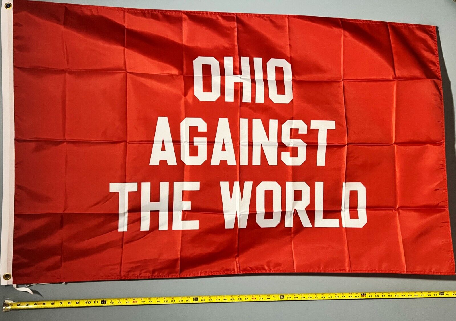 Ohio Against The World FLAG FREE USA SHIP rwl Buckeyes Browns Dorm Beer USA 3x5'