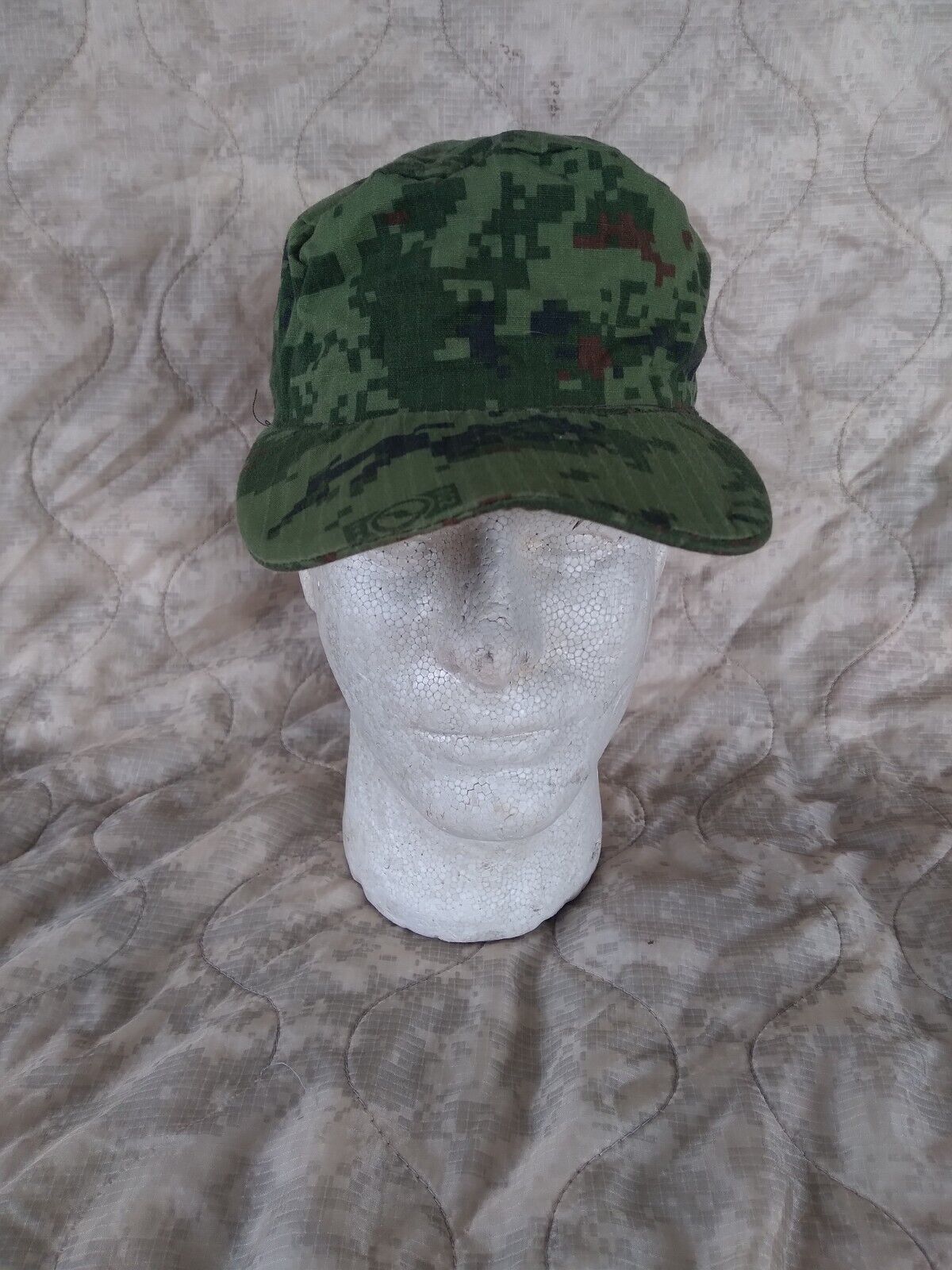 Mexican Army War on Drugs Digital Camo Field Cap. Size 55, Rare
