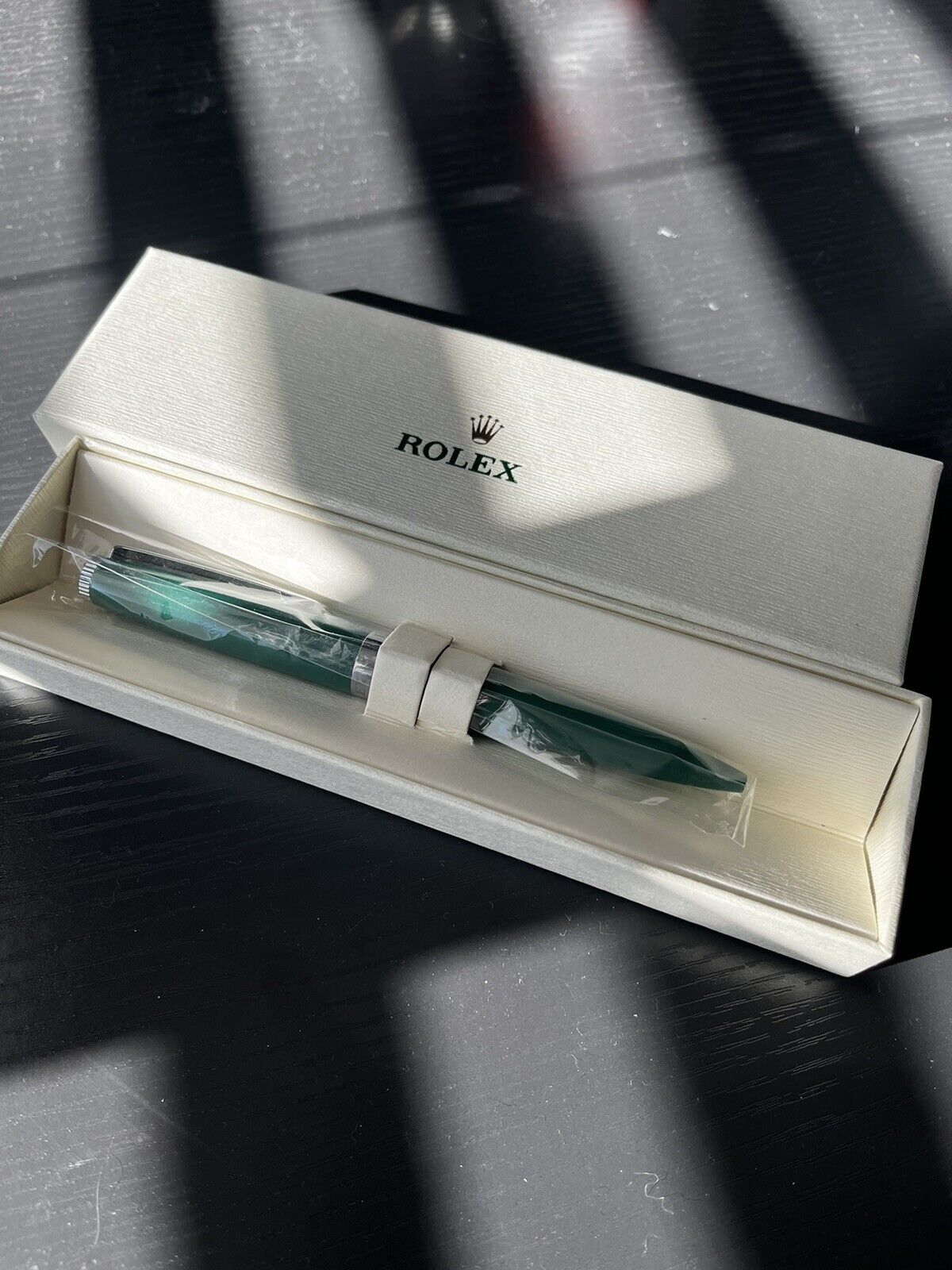 New Rolex Green Executive Screw Twist Cap Pen with Box - Great Gift