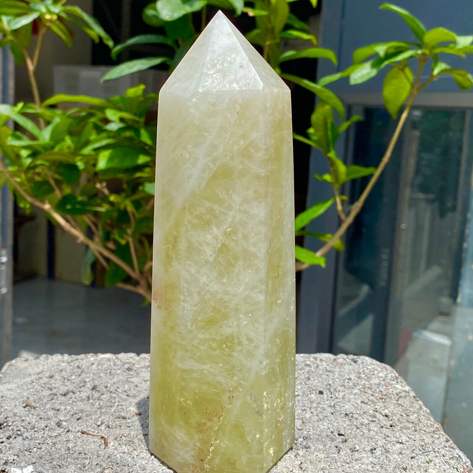 596G Natural Citrine Smoky Crystal Obelisk Topaz Quartz Pillars Healing Point.