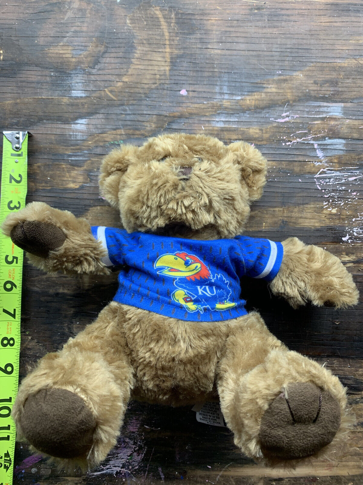 Kansas University Jayhawks Chelsea Teddy Bear. Great condition. Rare. 