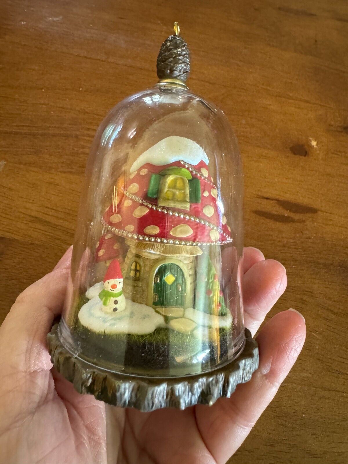 2014 Hallmark Keepsake Ornament A Home For a Gnome Dome Mushroom