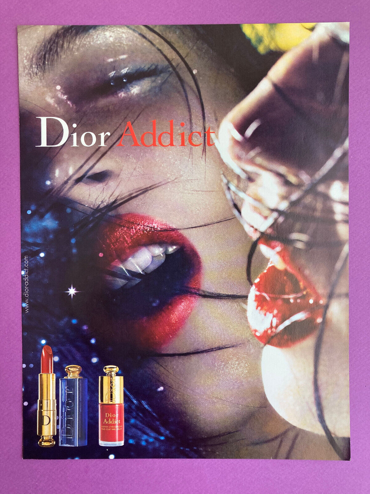 2002 Christian Dior Beauty Makeup Advertising Vintage Lipstick Fashion Addict
