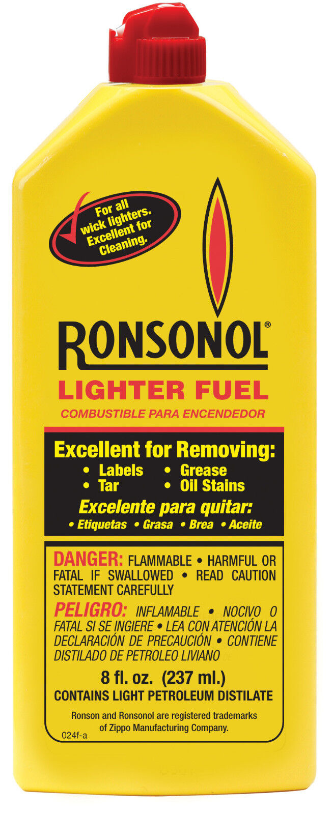 Genuine Ronson 8 oz. 237ml  Lighter Fluid Premium Fuel 99062 NEW