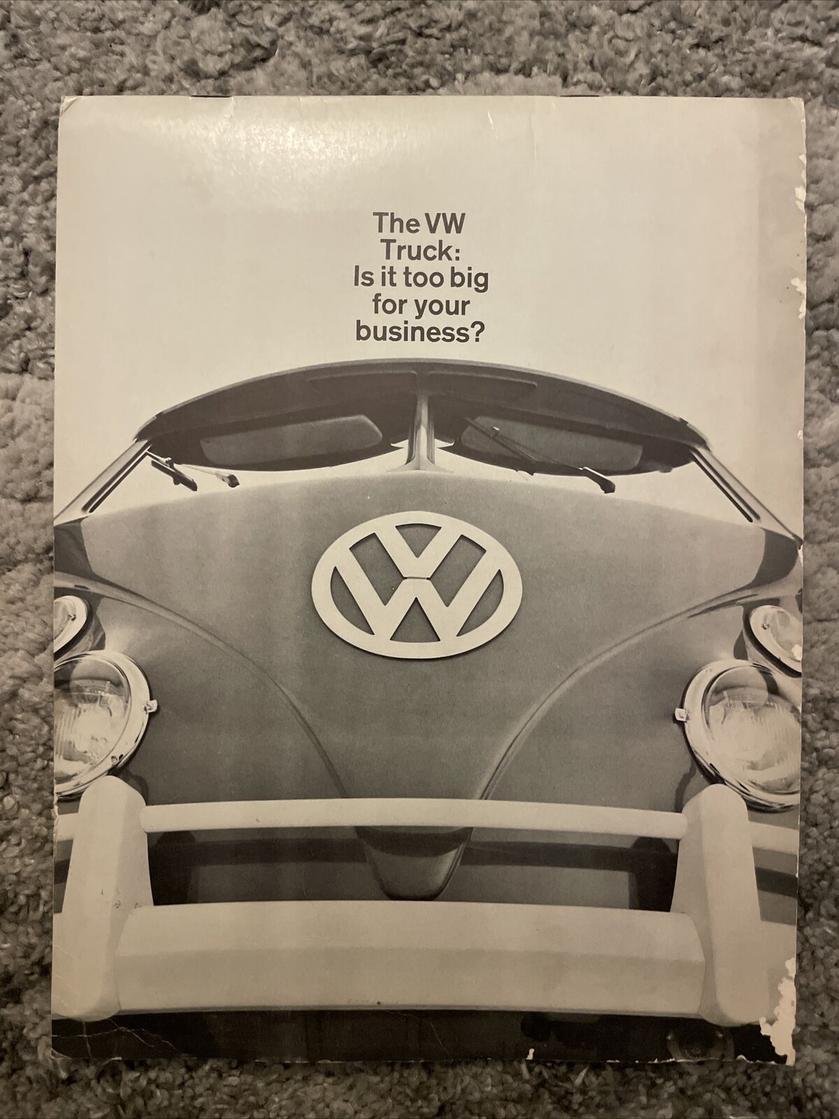 1966 VW Full Line Trucks Showroom Advertising Sales Brochure Very Rare