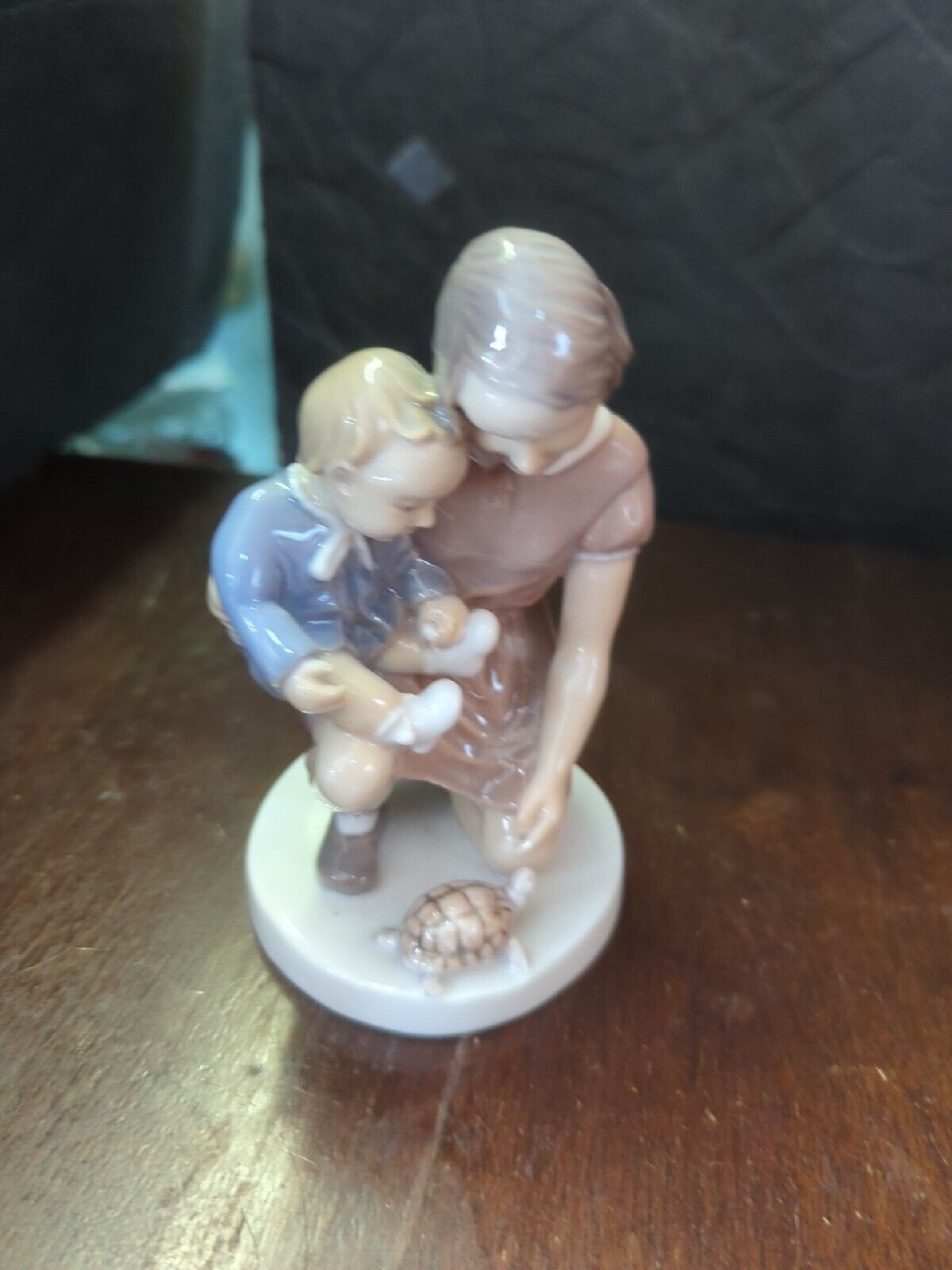 Vintage Bing&Grondahl Denmark Porcelain Mom Baby Family Figurine 2277 Turtle 