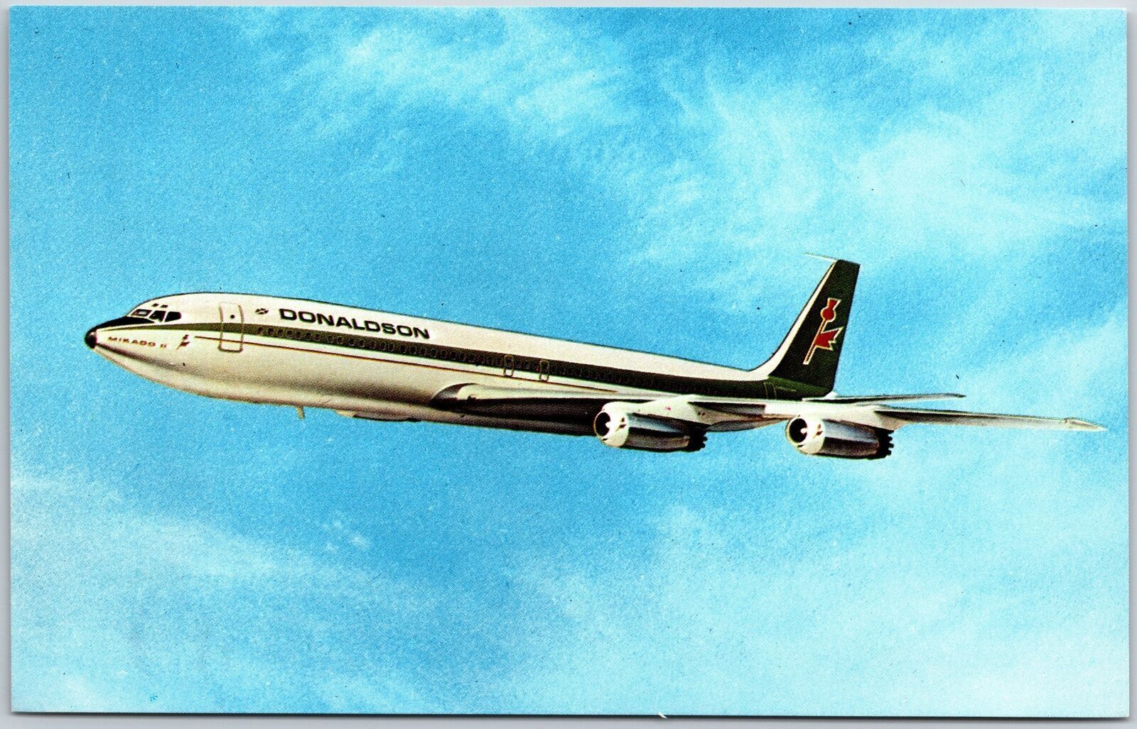 Donaldson International Airways Boeing 707 Airplane Postcard