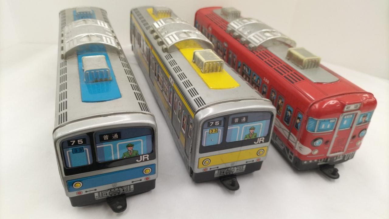 Ichiko - Set Of 3 Tin Jr Trains