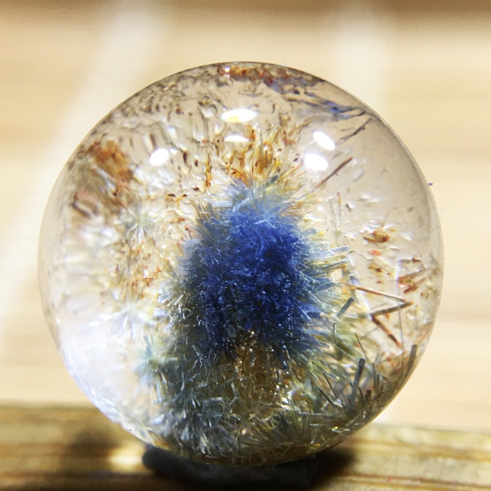 4.7Ct Very Rare NATURAL Beautiful Blue Dumortierite Quartz Crystal Pendant