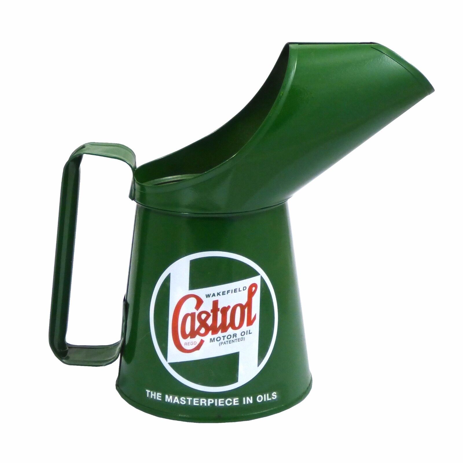 Classic Vintage Genuine Castrol Oil Pouring Pint Can in Green
