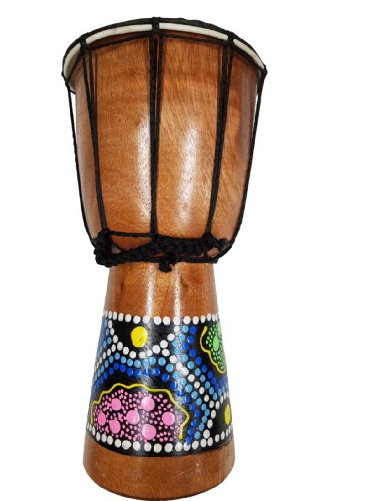 Djembe African Hand Drum Solid Wood Standard 12 inch Goat Skin Drumhead Israel
