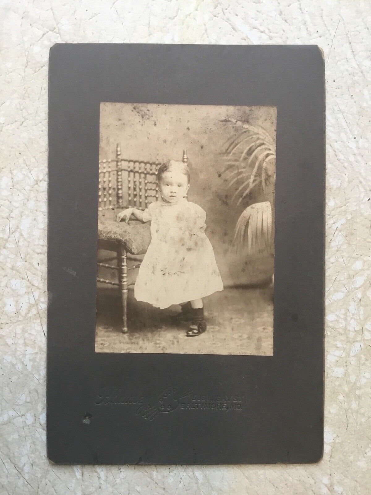 XXX RARE LATE  1800’s PHOTO AFRICAN AMERICAN  CHILD