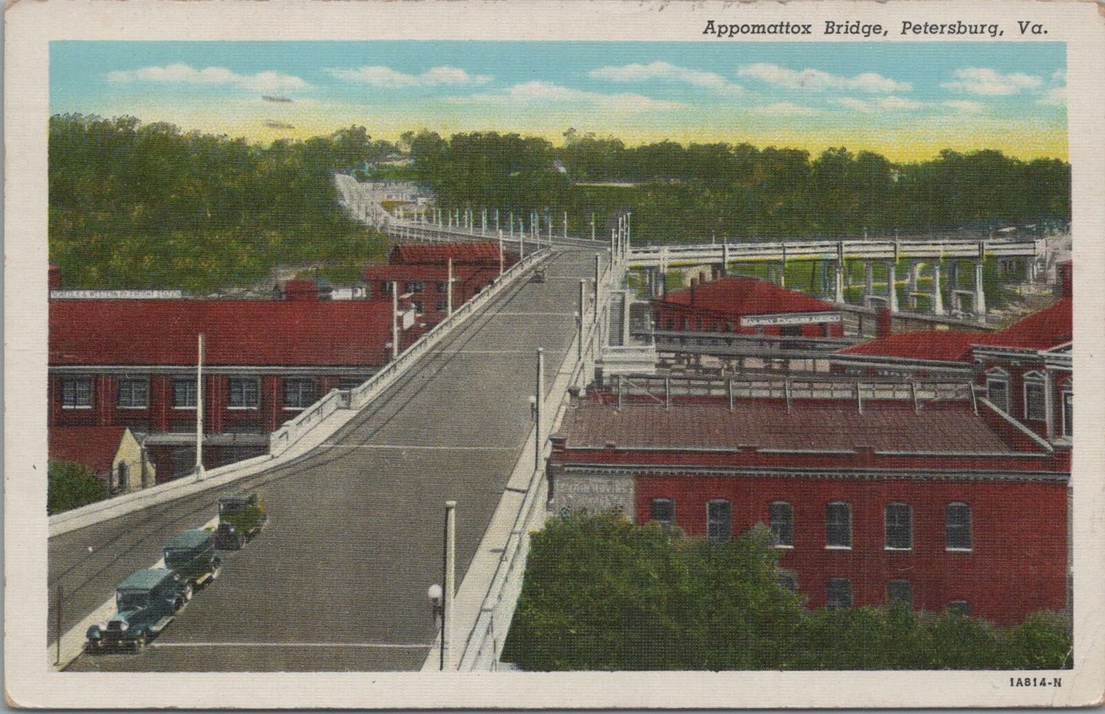 Postcard Appomattox Bridge Petersburg VA  