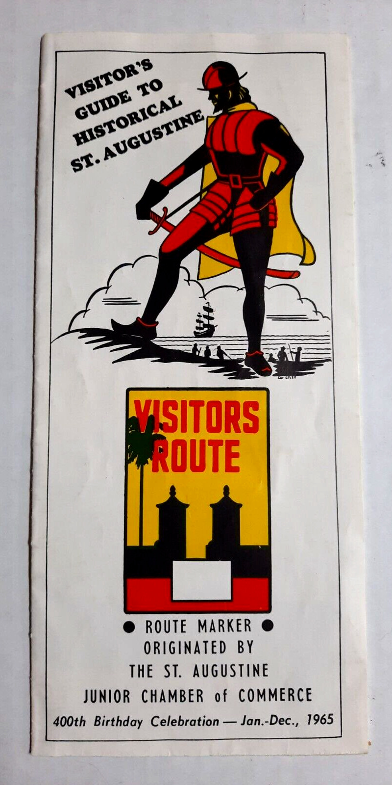 Vintage 1965 St. Augustine Florida travel brochure 