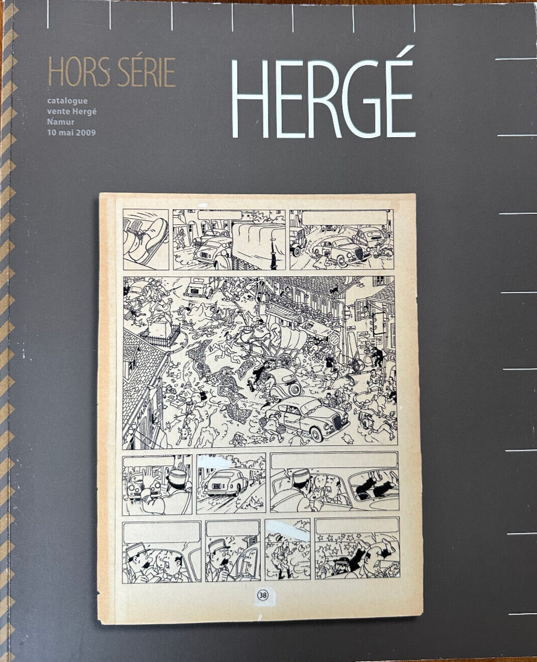 Tintin Hergé Auction catalog Namur May 2009