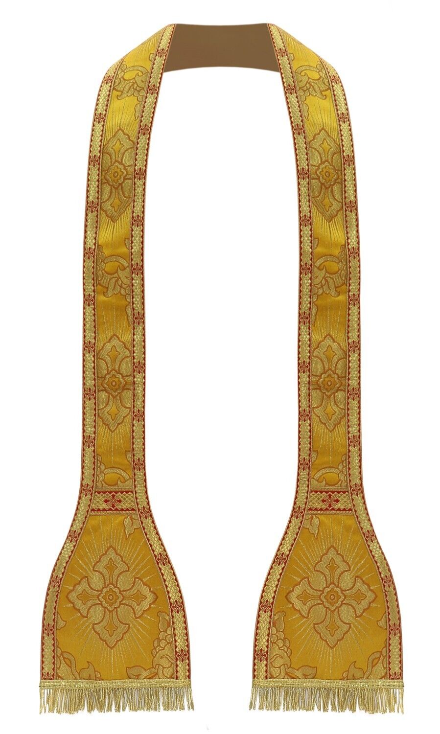 Gold/red Roman Clergy Stole Vestment Chasuble Cope Estola Dorada Stola S822GC9