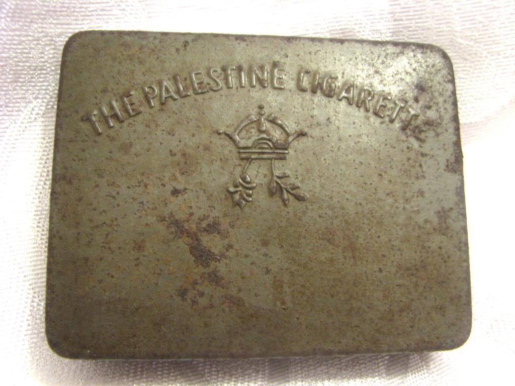 Eretz Israel THE PALESTINE CIGARETTE Tin box 1940 ~ Rare