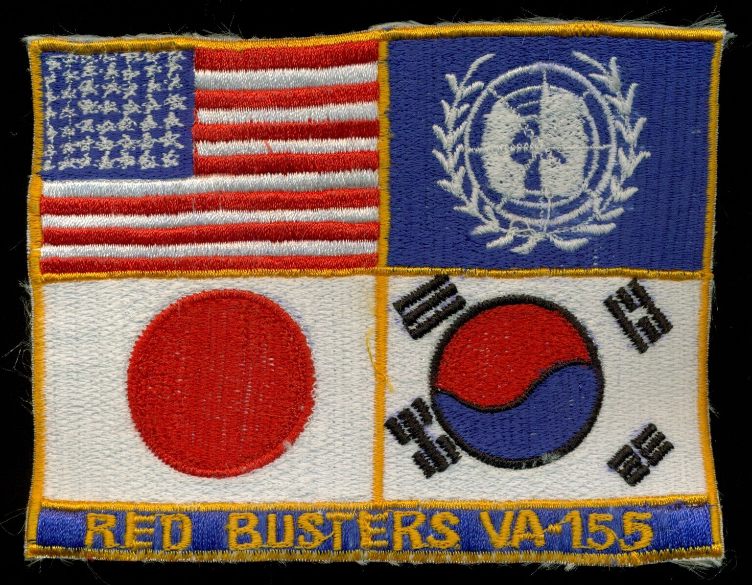 USN VA-155 Red Busters WESTPAC Patch S-12