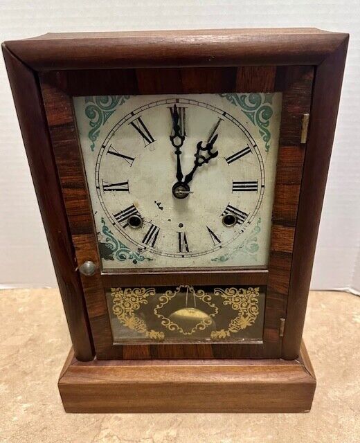 Waterbury Antique Shelf Clock Working