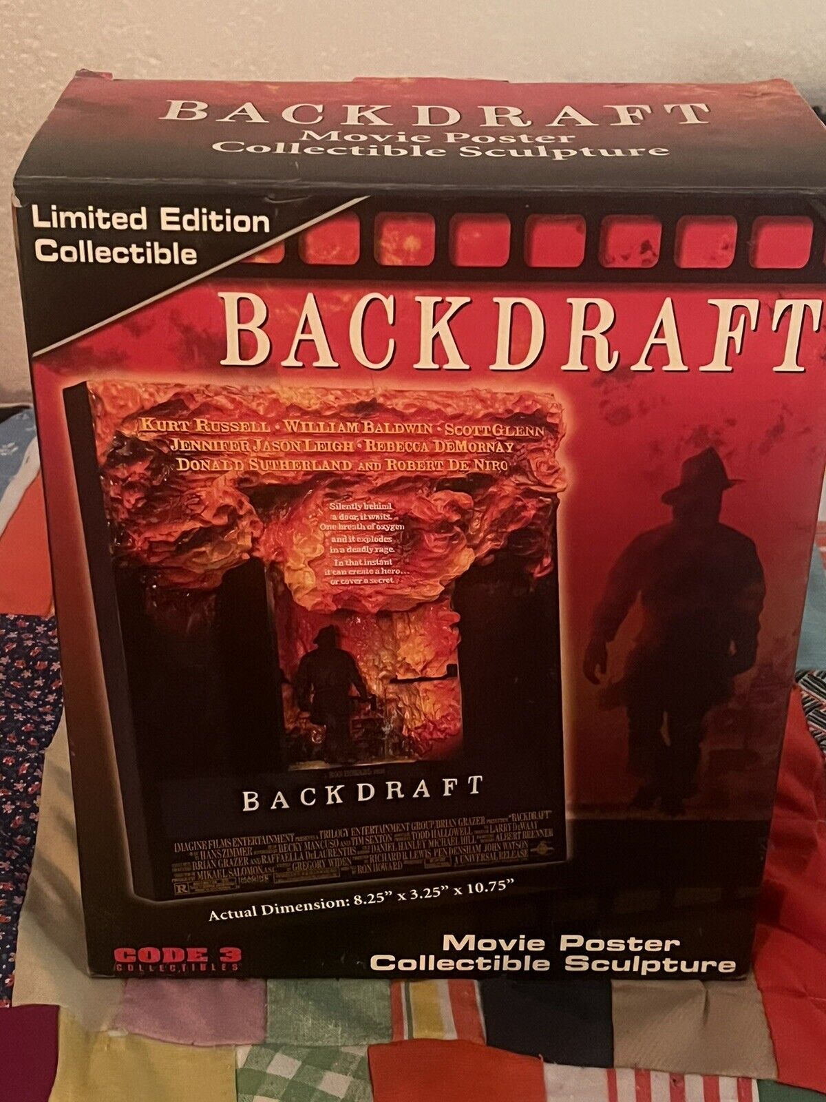 Code 3 Backdraft Poster Sculpture LIMITED TO 3000 PIECES RARE