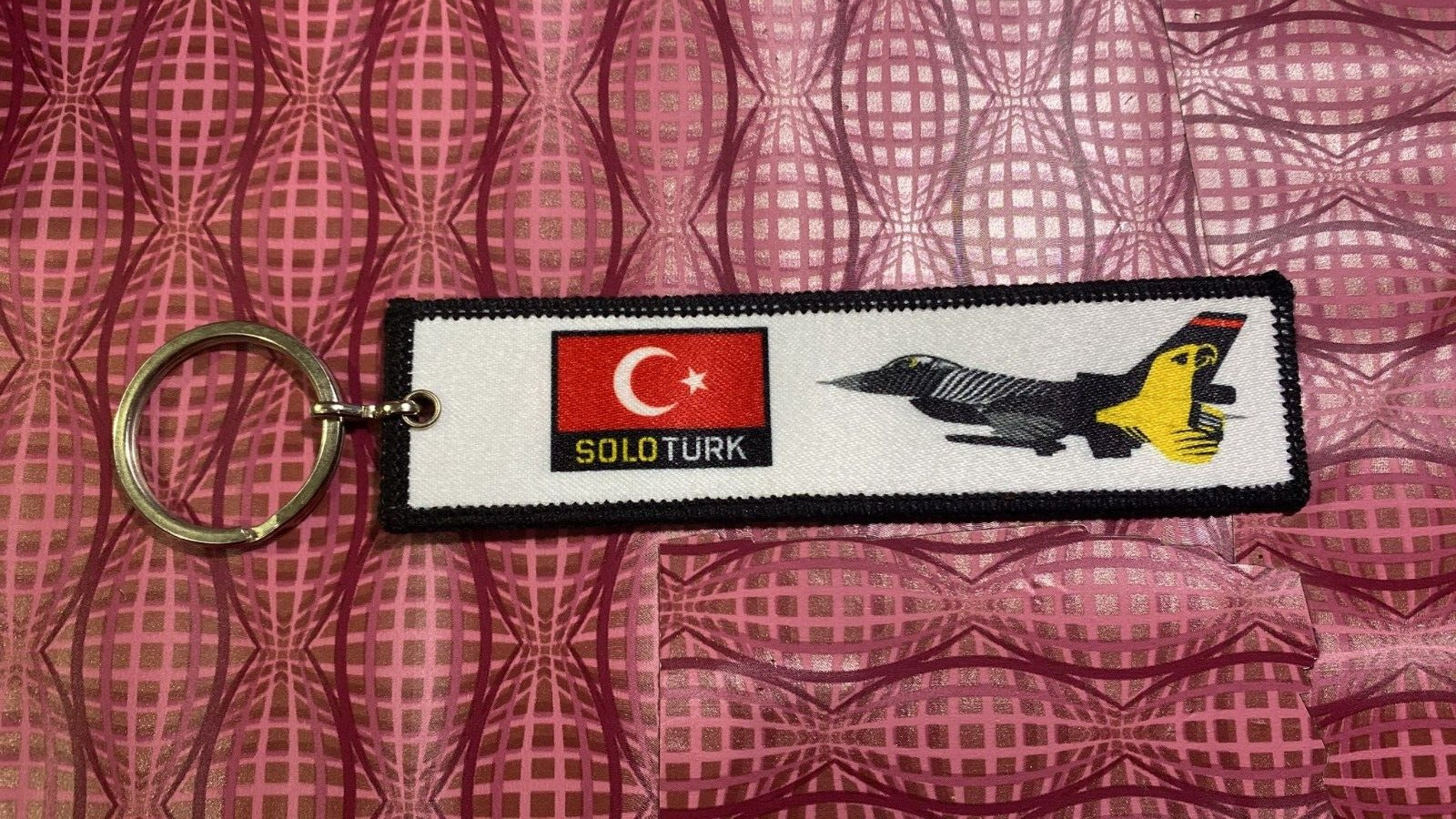 Turkish KEY CHAIN .. Air Force .. SOLO TURK .. keychain .. F16