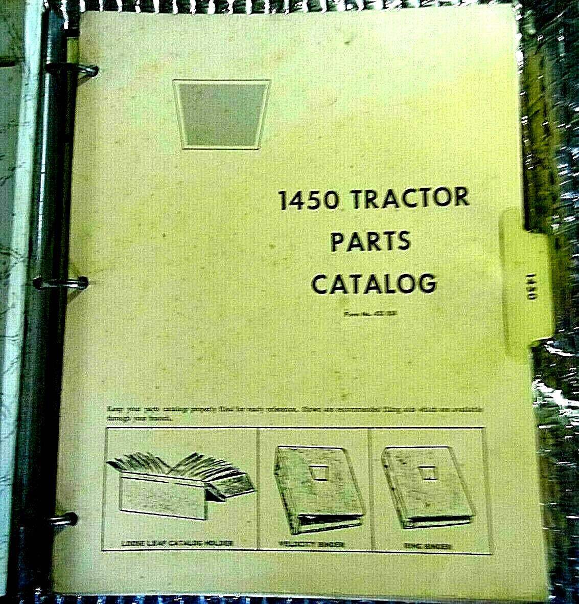 Original Factory Oliver Tractor Parts Book Catalog 1 binder 1450 433058 433074