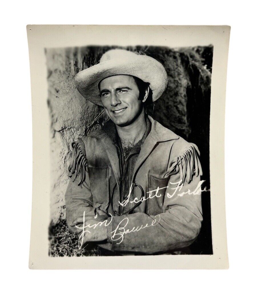 Adventures Of Jim Bowie 1956  Scott Forbes Photo Preprinted Signature Western