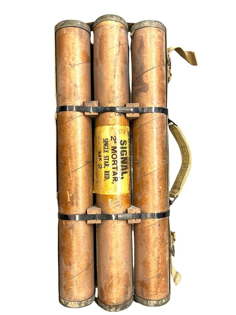 WW2 Canadian Army ZL&T 2 Inch Signal Carry Tubes Transit Case RARE