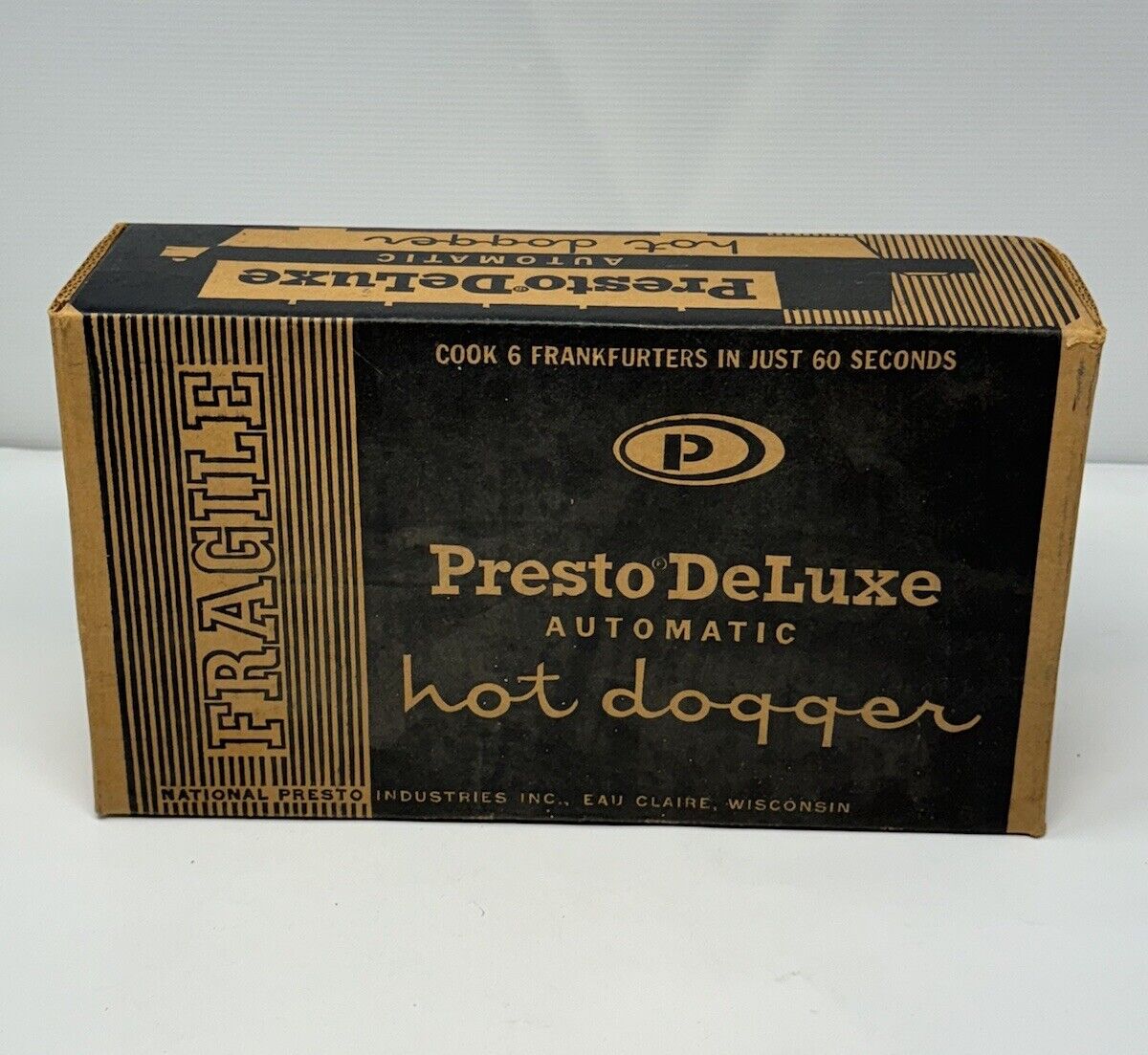 Vintage PRESTO Deluxe Automatic Hot Dogger LD04 Brand New Old Stock Sealed 
